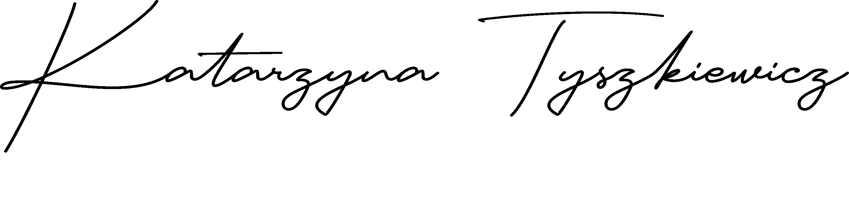Podpis Katarzyna Tyszkiewicz
